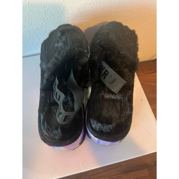 Stylish Black and Iridescent Women's Platform Shoes - Picture 7 of 13